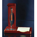 Rosewood Magnetic Base/Pad Holder Pen Set